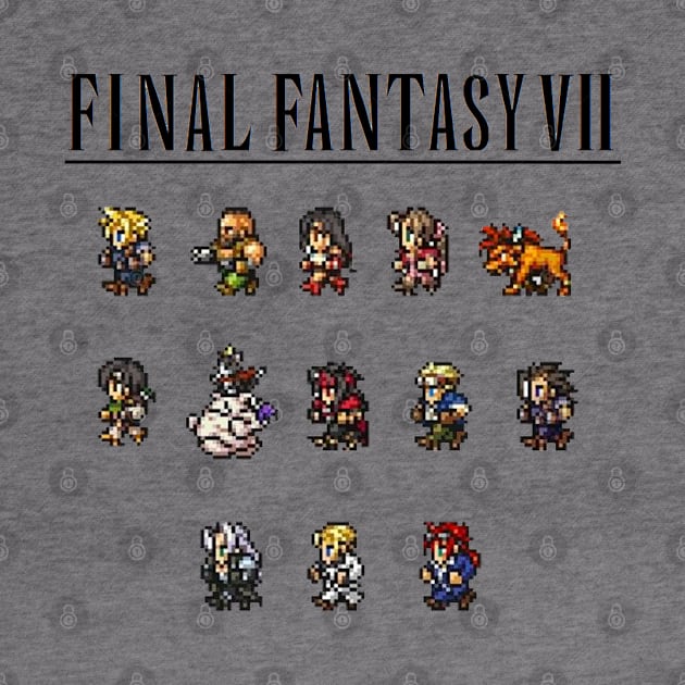 FF VII pixel by LOVE ME PODCAST